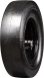 set of 4 33x12-20 (12-16.5) extreme duty traxter smooth solid rubber skid steer tires - 8x8 bolt rim