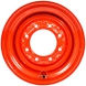 set of 4 titan wheels 16.5x9.75 - 6 3/4" offset 8x8 bolt - orange