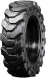 set of 4 30x9-16 (10-16.5) traxter heavy duty solid rubber skid steer tires - 8x8 bolt rim