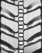 case cx80 set of 2 18" bridgestone extreme duty mx tread rubber tracks (450x81.5x76)