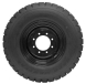 set of 4 blizzard master skid steer snow tire and rim assembly replaces 10x16.5 and 12x16.5 tires