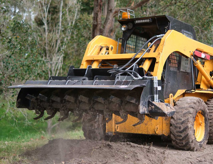 skid steer rototiller attachment