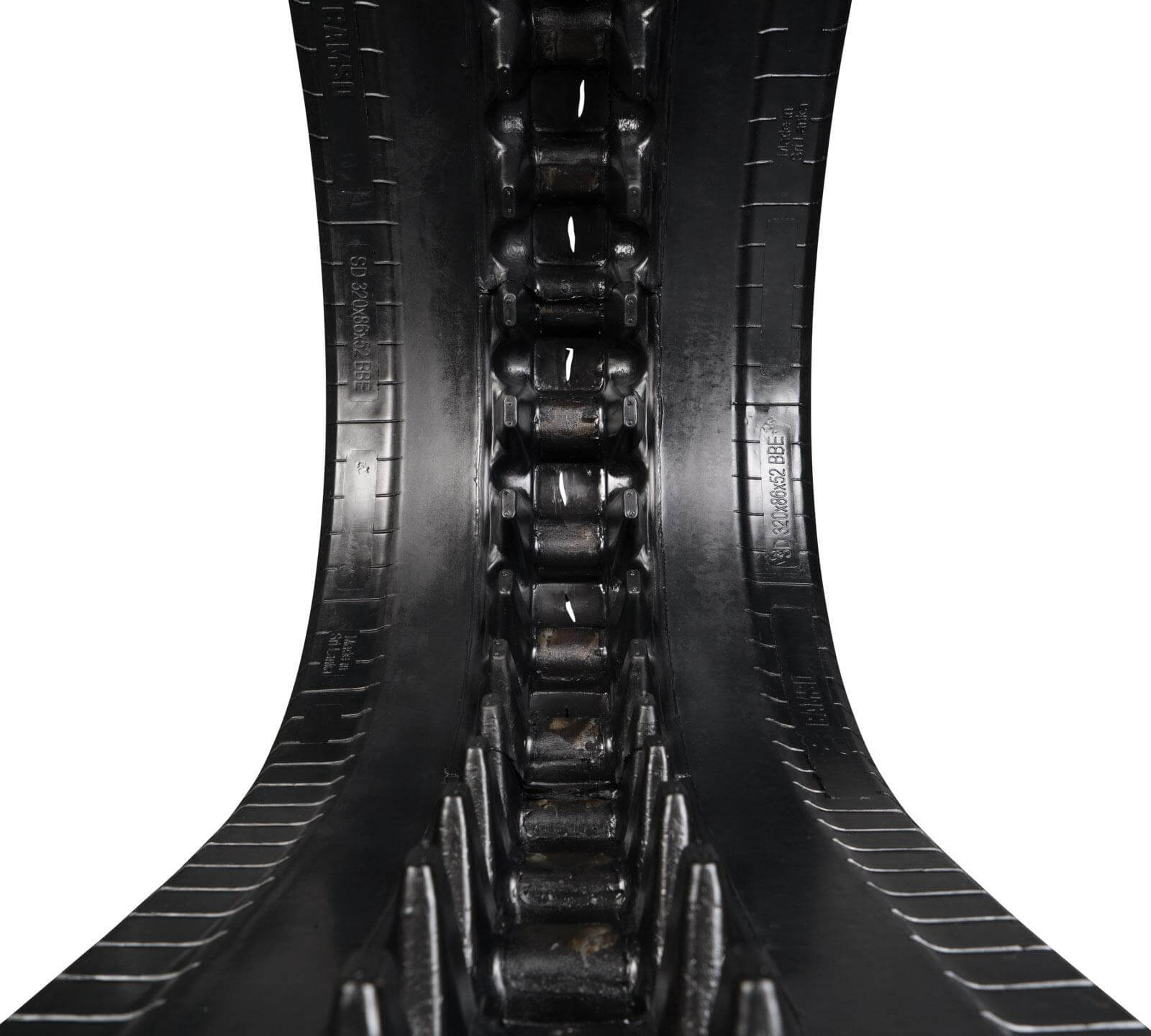 mustang mtl312 set of 2 13" camso heavy duty sawtooth tread rubber tracks (320x86tx46)