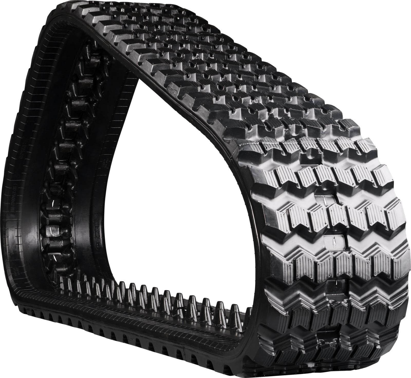 bobcat t190h set of 2 13" camso heavy duty sawtooth tread rubber tracks (320x86bx49)