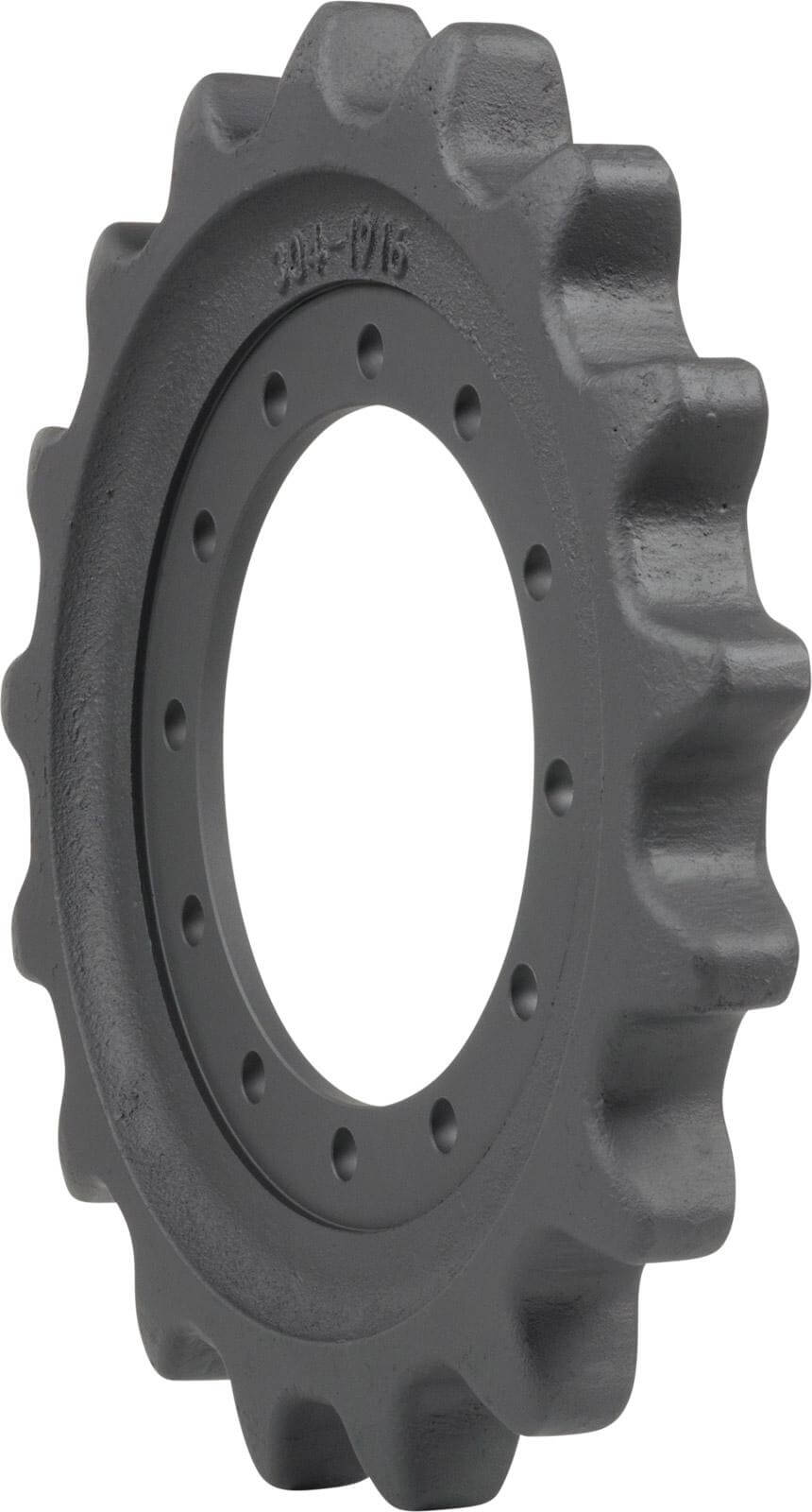 cat 299c track sprocket 17 teeth - 12 bolt hole