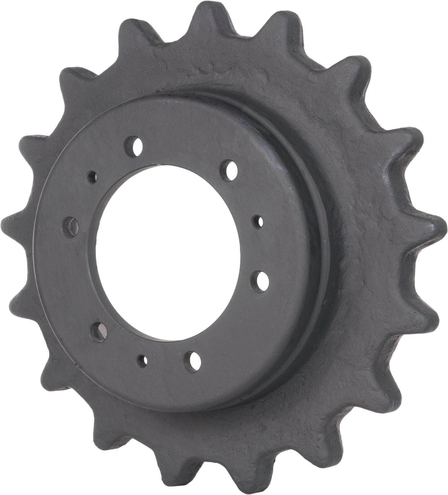 bobcat 864g track sprocket 17 teeth - 6 bolt hole (3" drive motor)