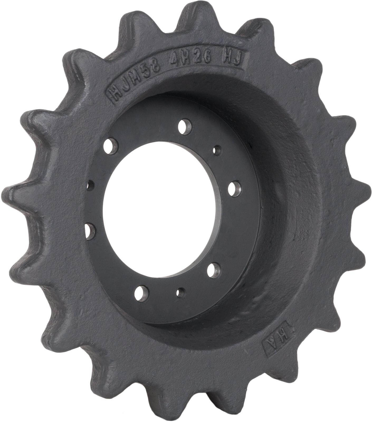 bobcat 864 track sprocket 17 teeth - 6 bolt hole (3" drive motor)