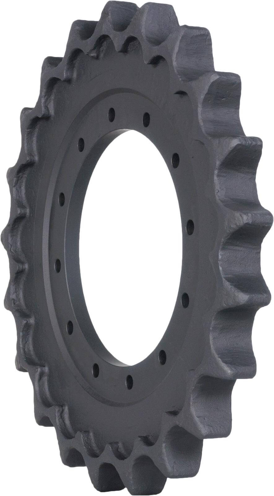 bobcat 435zhs track sprocket 21 teeth 12 bolt hole