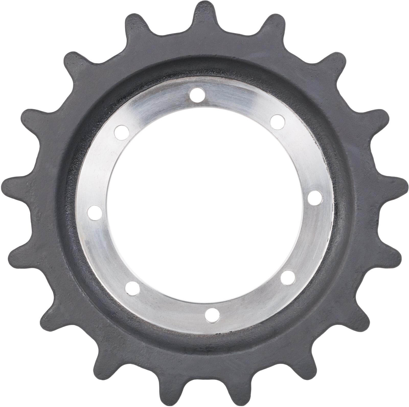 gehl rt250 track sprocket 17 teeth 8 bolt hole