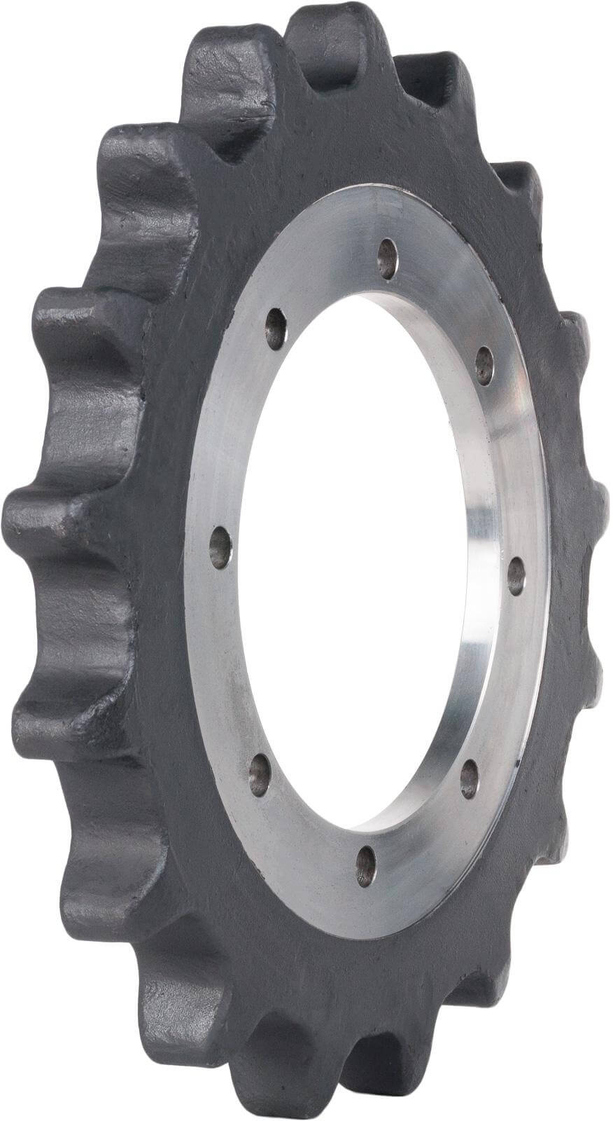 case tv450 track sprocket 17 teeth 8 bolt hole