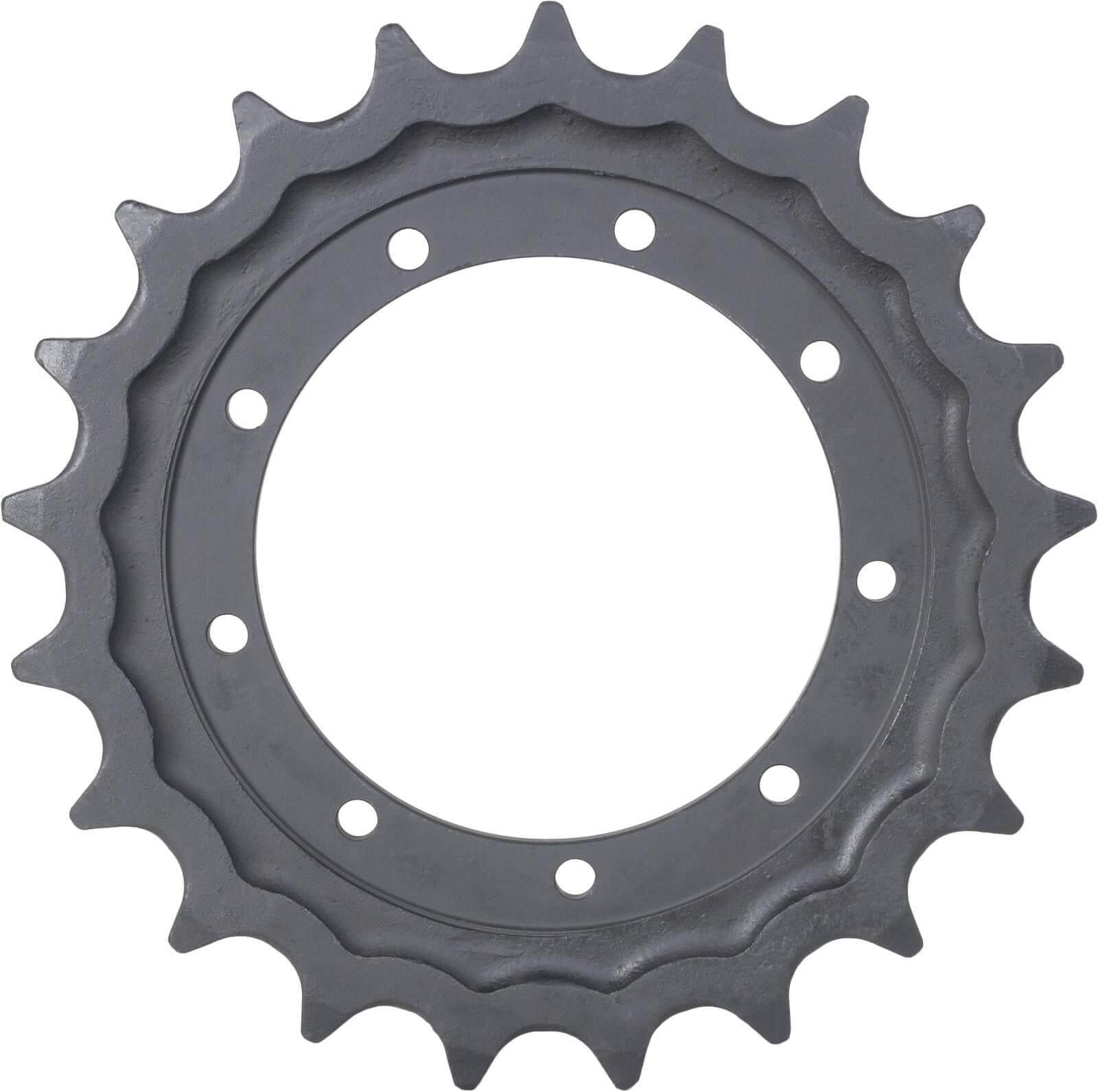 kubota kx033-4 track sprocket 21 teeth 9 bolt hole