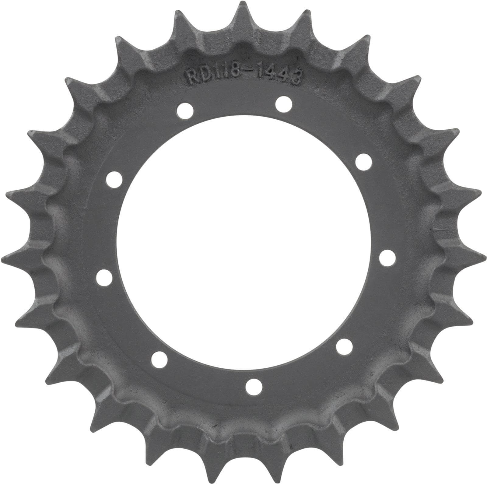 kubota kx121-3 track sprocket 23 teeth 9 bolt hole