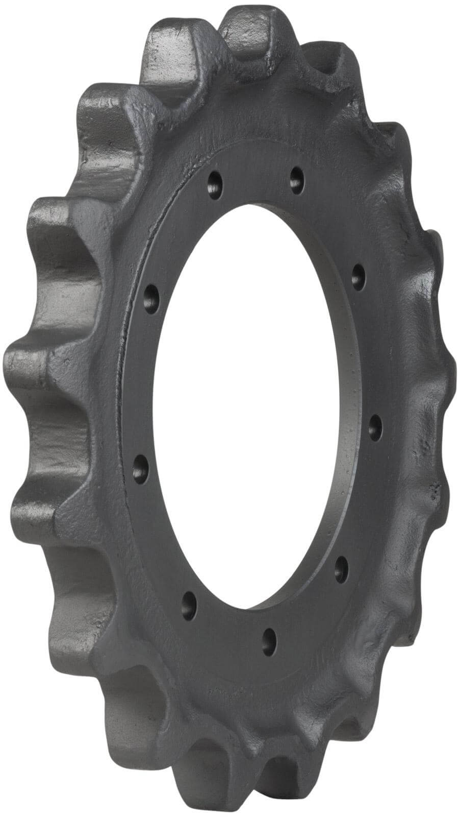 kubota svl90-2 track sprocket 17 teeth 9 bolt hole