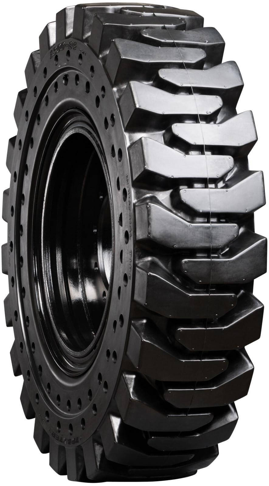 cat th-560 set of 4 13.00-24 (10 bolt hole) extreme duty solid rubber tires