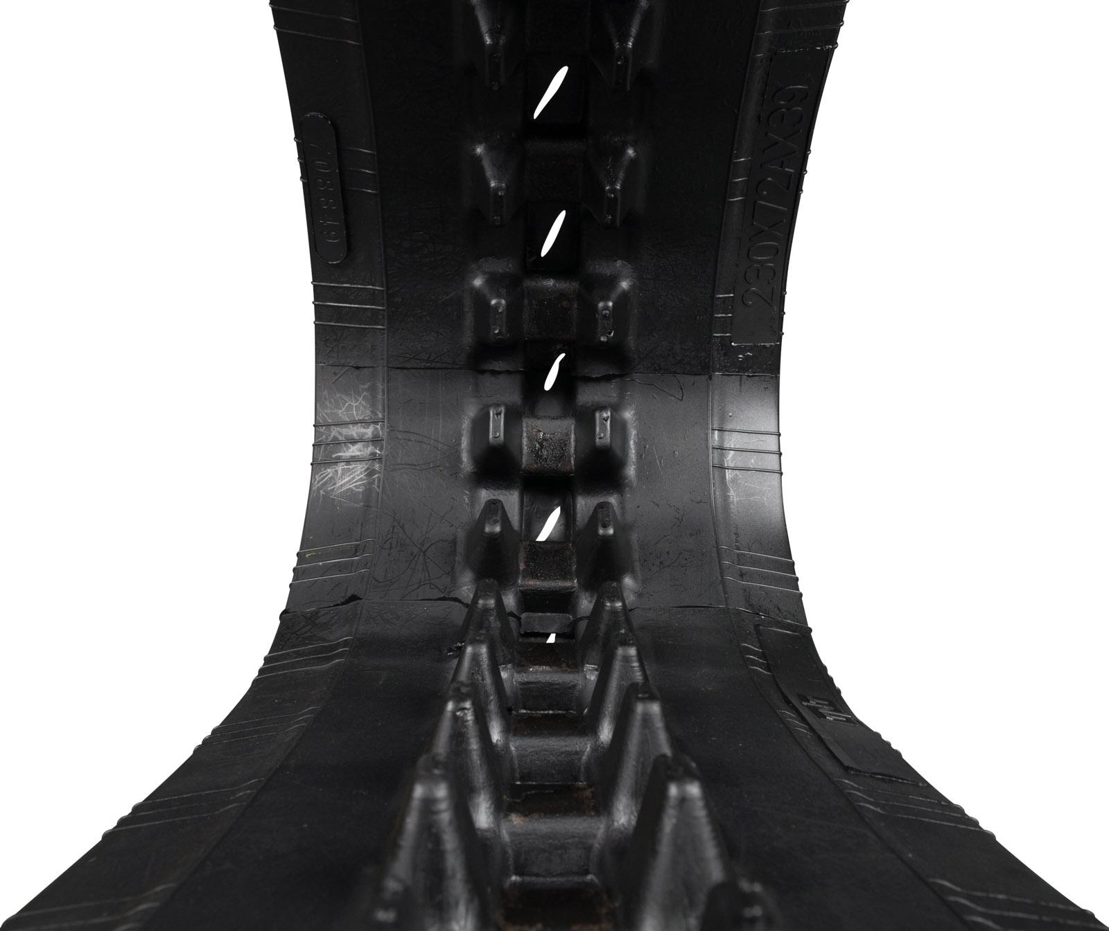 yanmar b158 set of 2 9" heavy duty mx tread rubber track (230x72x41)