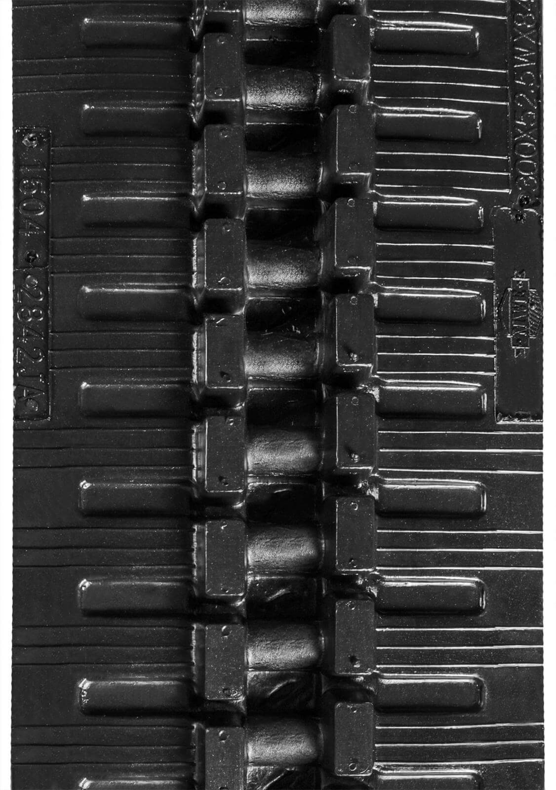 new holland e302sr set of 2 12" heavy duty block tread rubber tracks (300x52.5wx82)