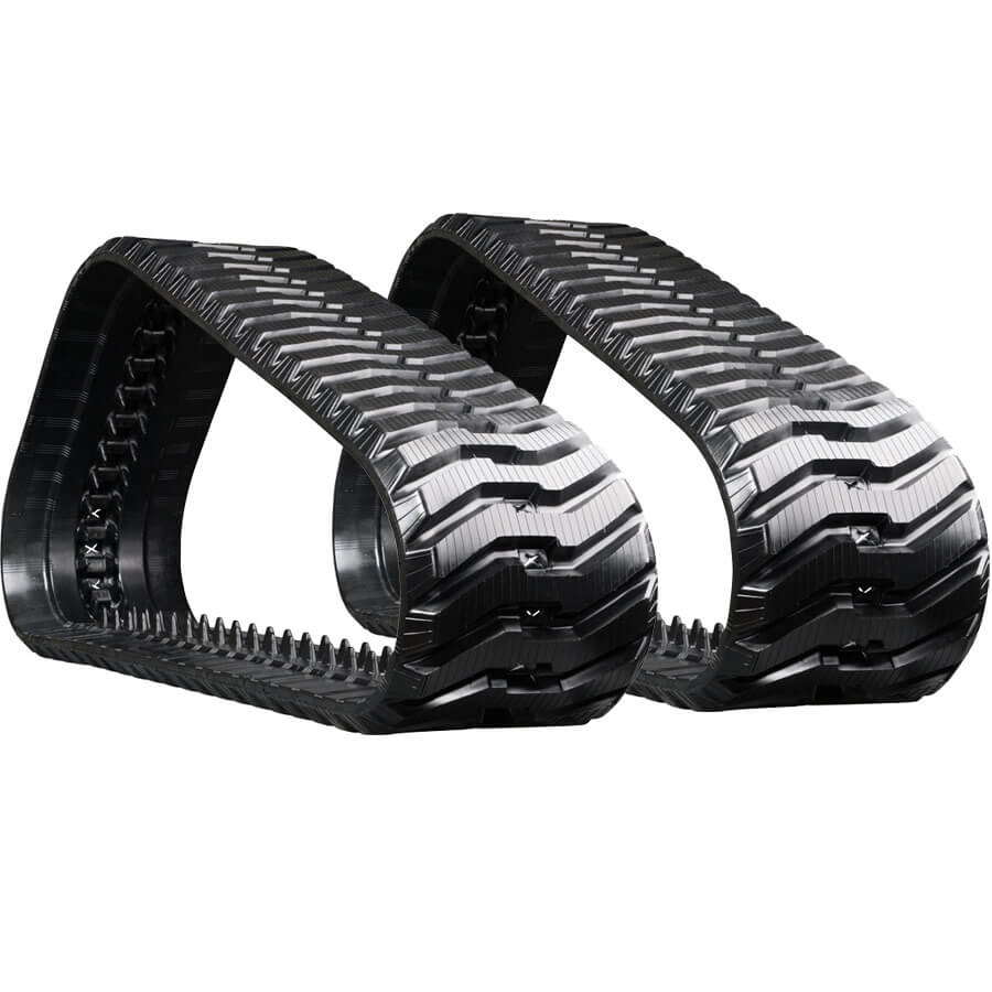 bobcat t190 set of 2 13" extreme duty bd tread rubber tracks (320x86lx49)