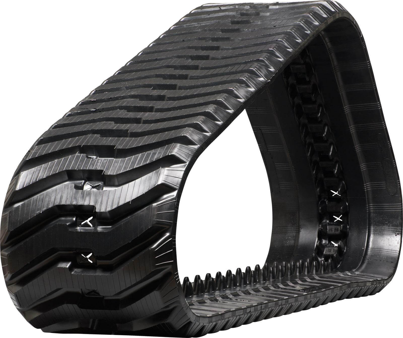 cat 249d3 set of 2 13" extreme duty bd tread rubber tracks (320x86lx49)