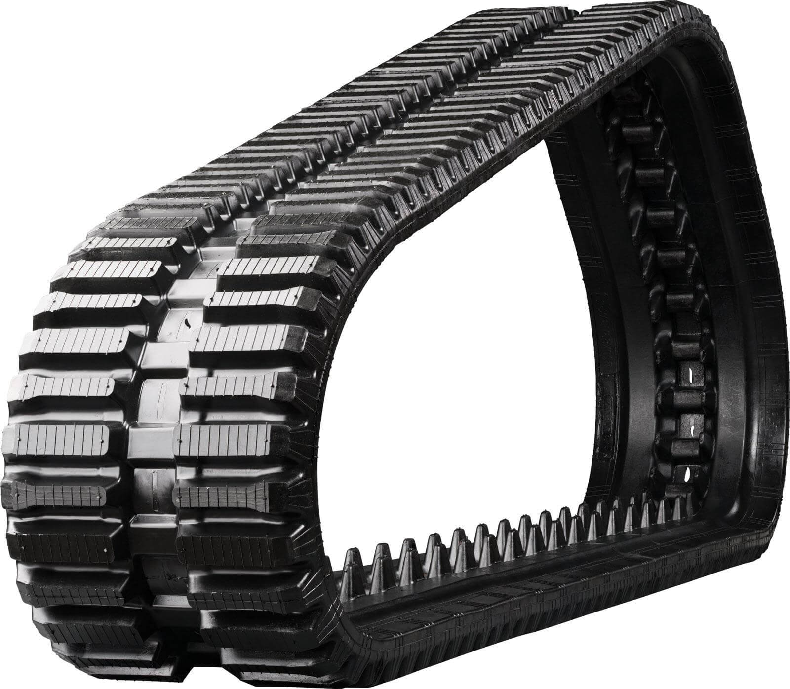 bobcat t190h set of 2 13" heavy duty multi-bar tread rubber tracks (320x86bx49)