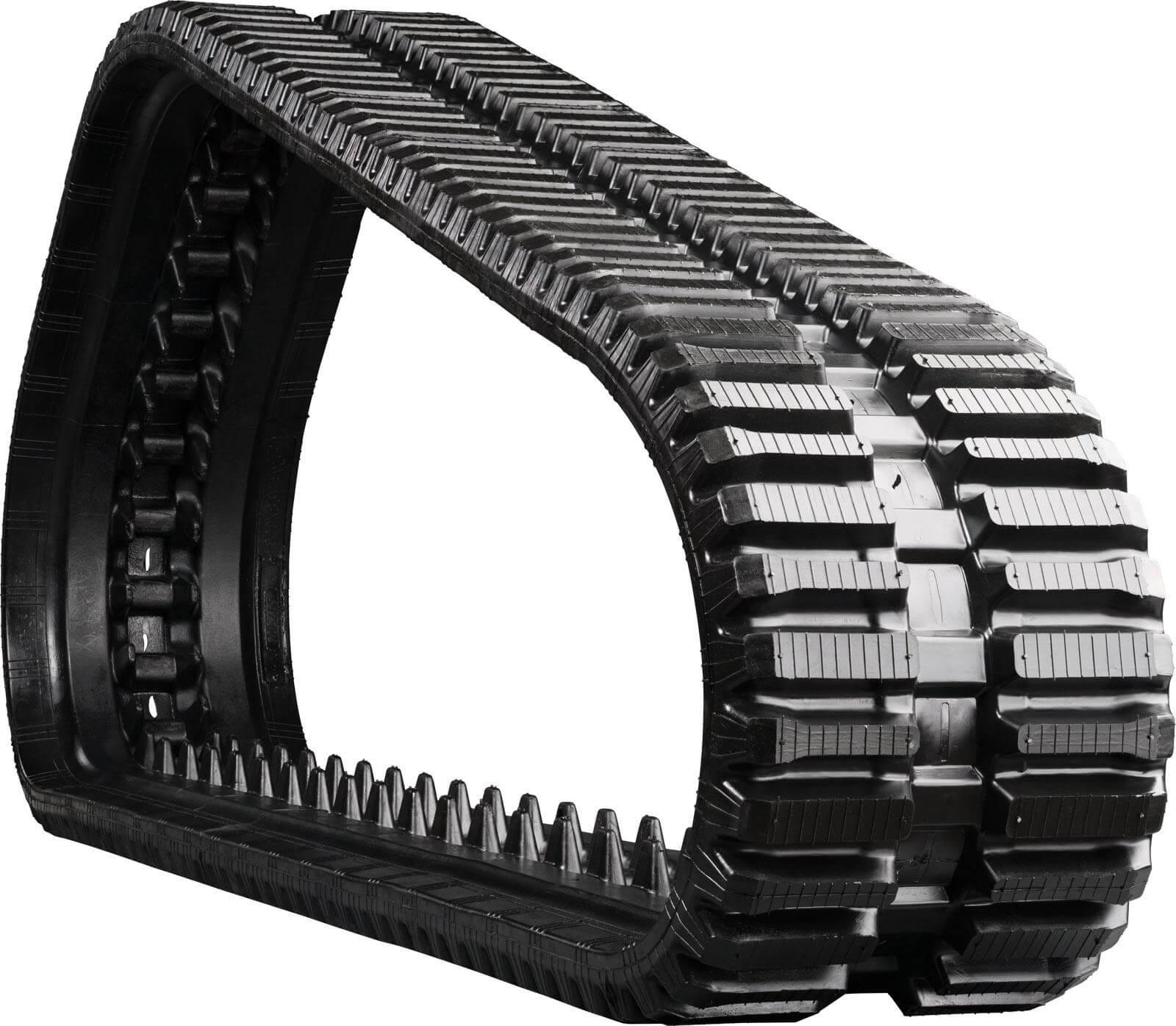 bobcat t590 set of 2 13" heavy duty multi-bar tread rubber tracks (320x86bx49)