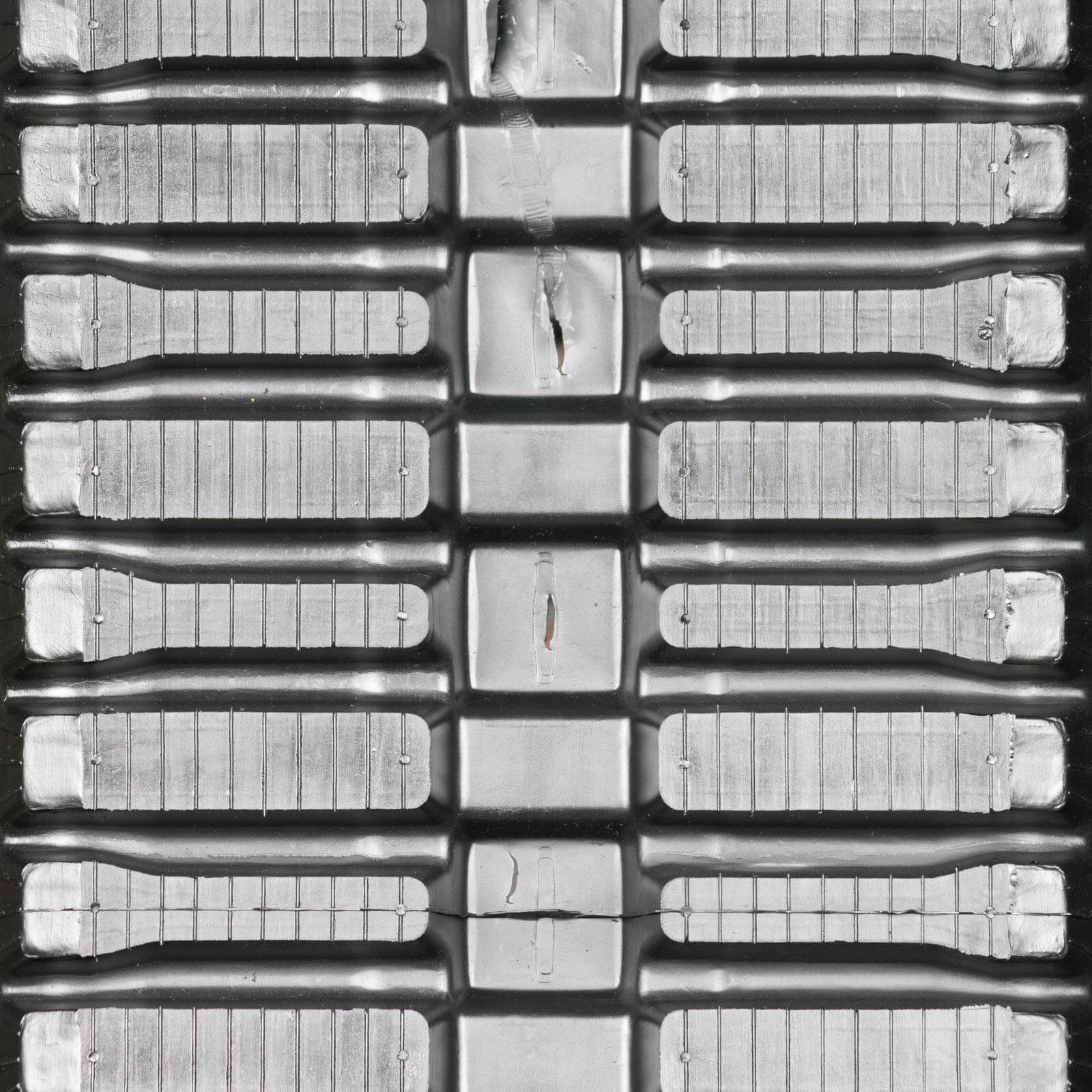 cat 249d3 set of 2 13" heavy duty multi-bar tread rubber tracks (320x86bx49)