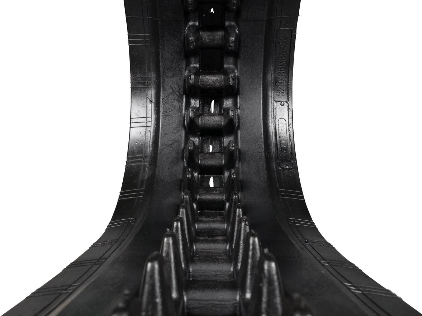 gehl rt165 set of 2 13" heavy duty multi-bar tread rubber tracks (320x86bx49)