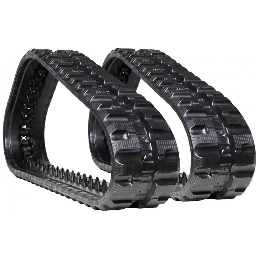 cat 249d set of 2 13" standard duty c tread rubber tracks (320x86bx49)