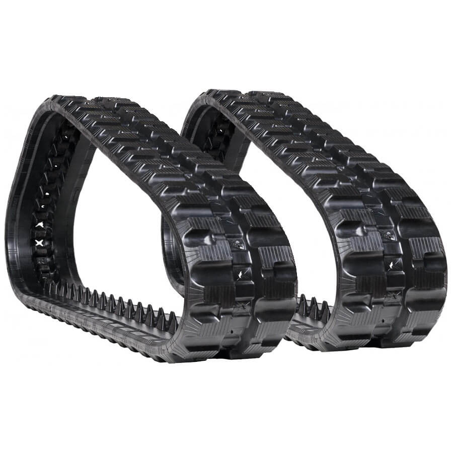 new holland c227 set of 2 13" standard duty c tread rubber tracks (320x86bx50)