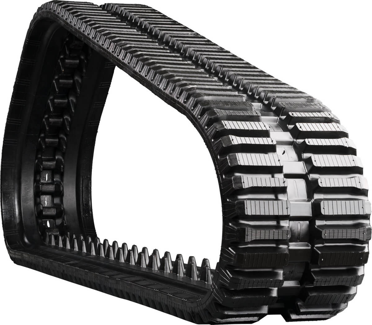 bobcat t200 set of 2 13" heavy duty multi-bar tread rubber tracks (320x86bx52)