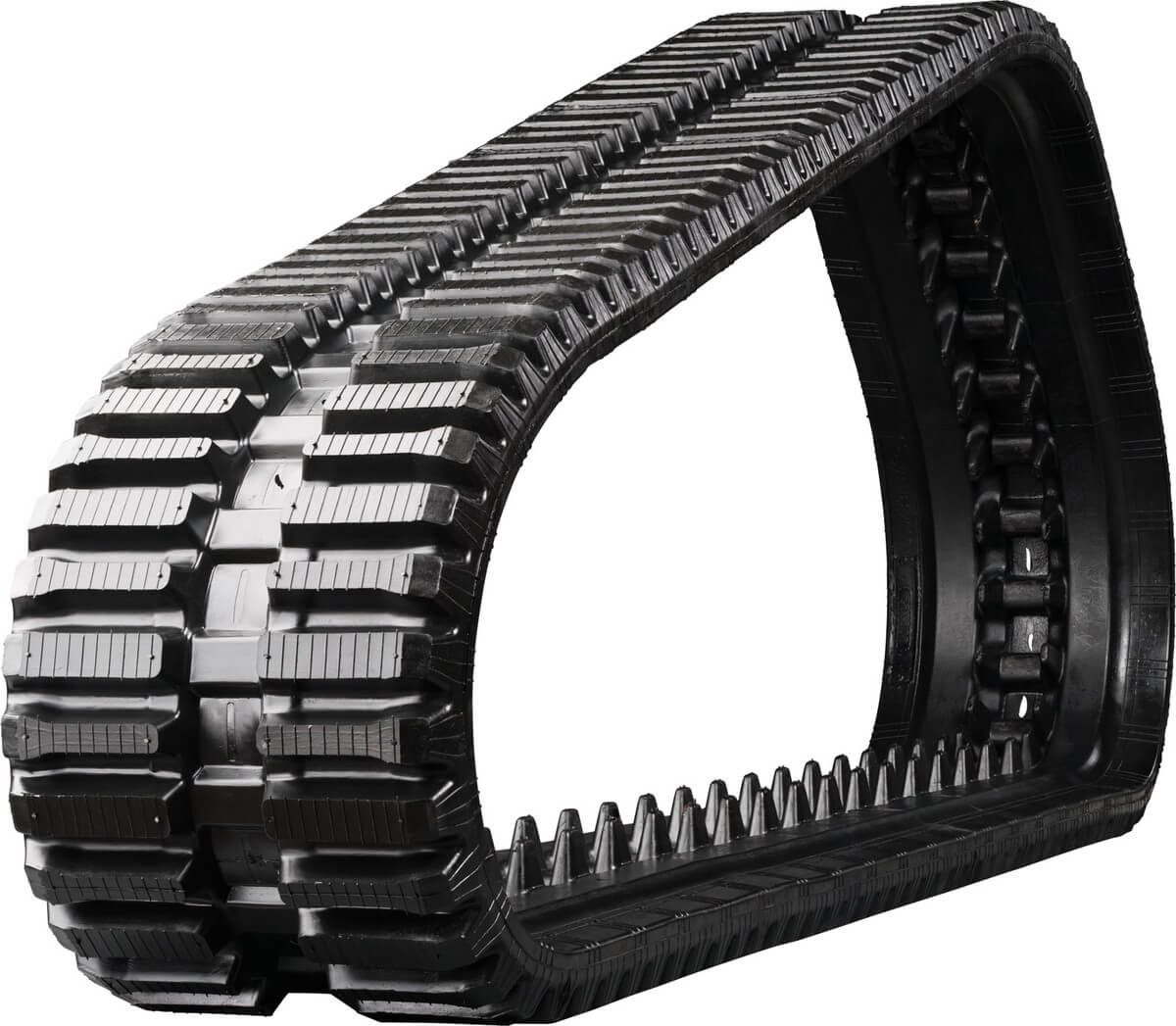 bobcat t650 set of 2 13" heavy duty multi-bar tread rubber tracks (320x86bx52)