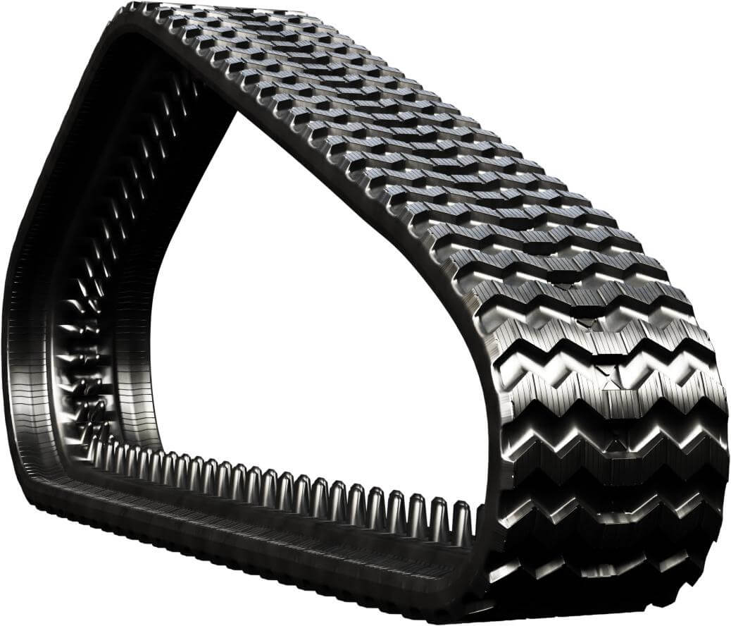 bobcat t630 set of 2 13" heavy duty sawtooth tread rubber tracks (320x86bx52)