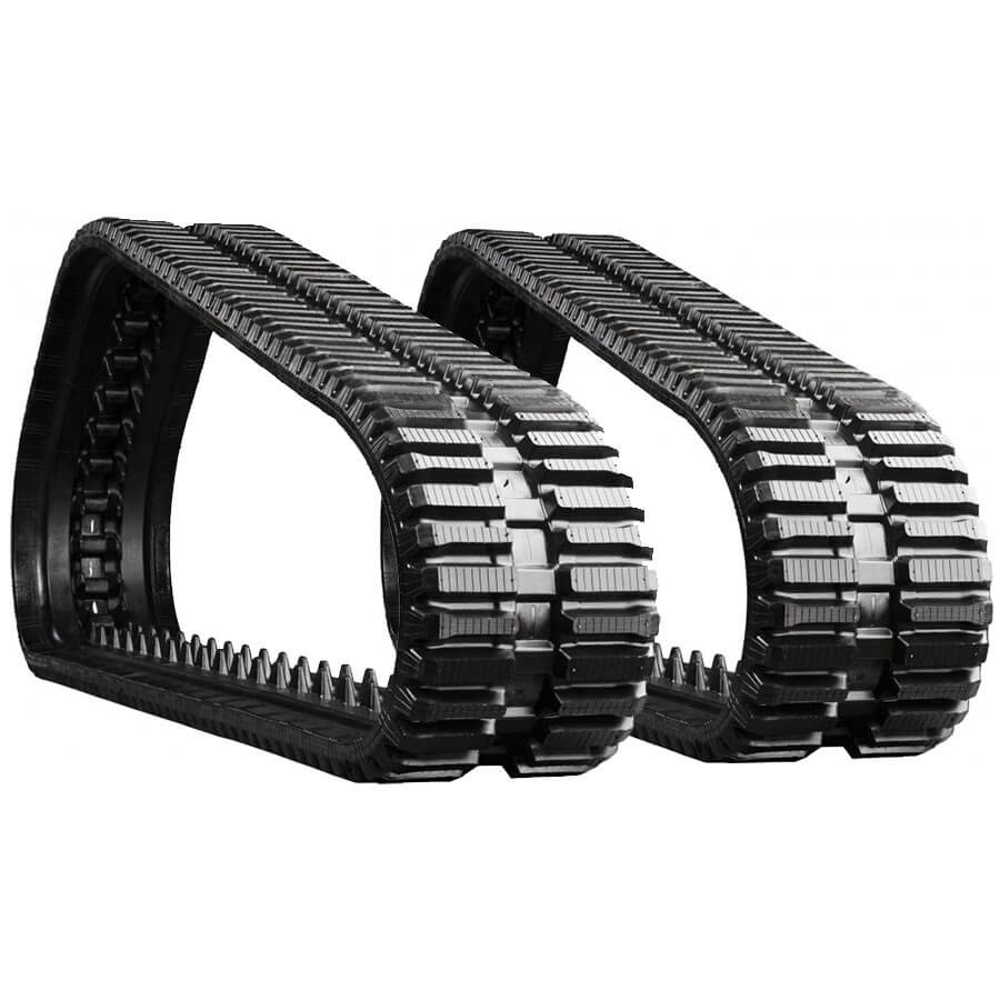 mustang 1750rt set of 2 13" heavy duty multi-bar tread rubber tracks (320x86x54)