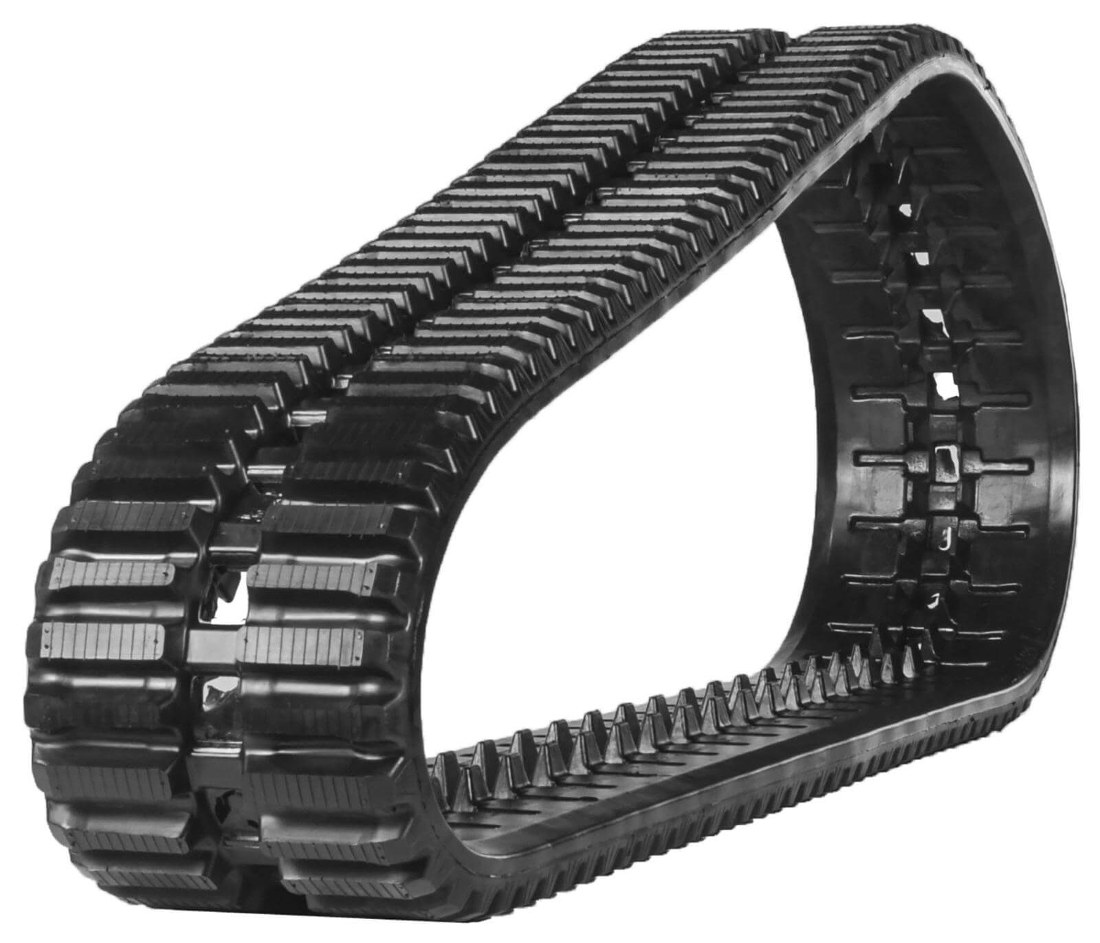 takeuchi tl8 set of 2 13" heavy duty multi-bar tread rubber tracks (320x86tx52)