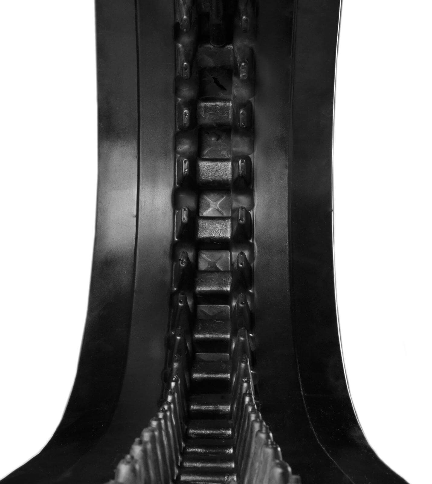 bobcat t190 set of 2 16" heavy duty block tread rubber tracks (400x86bx49)