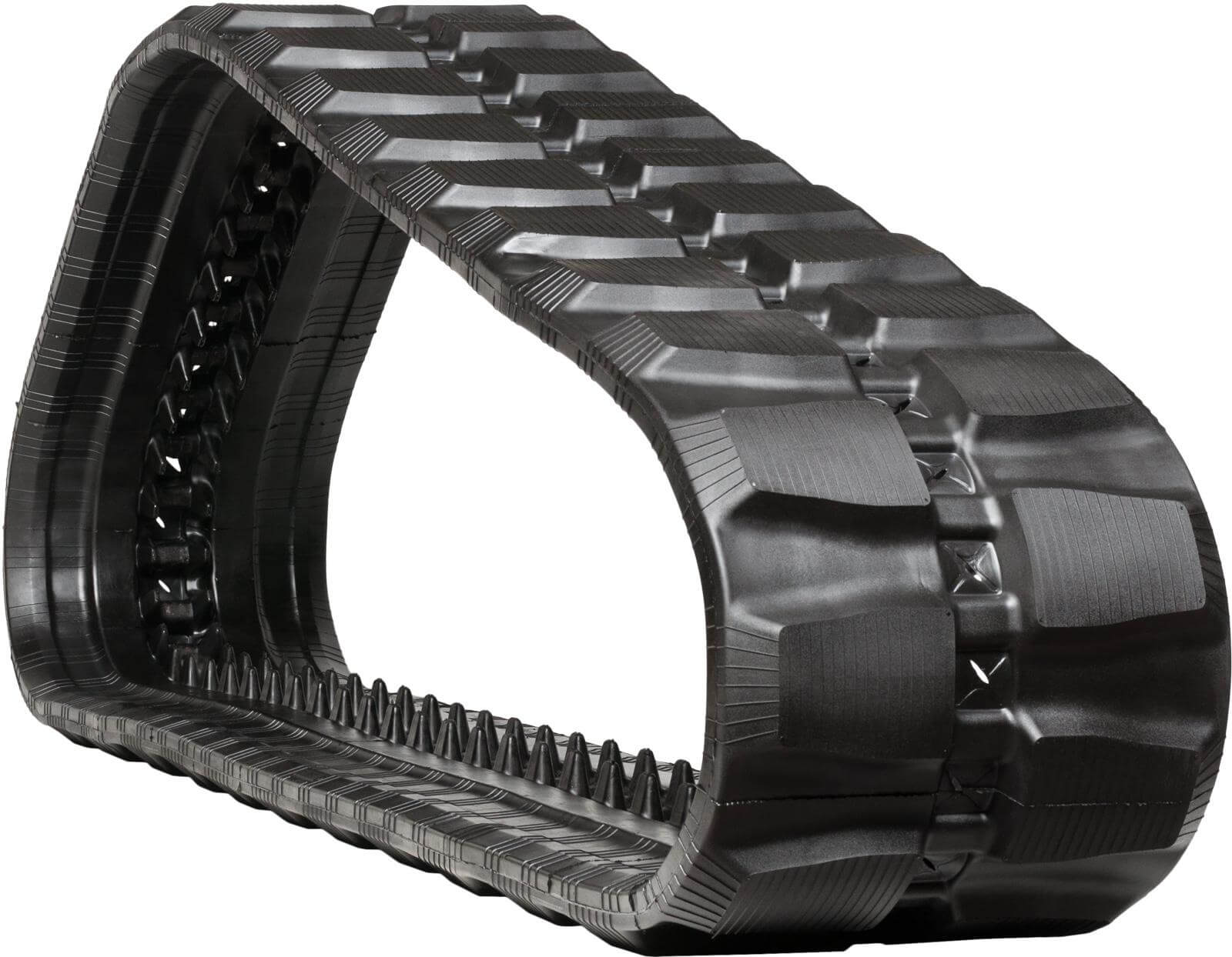 bobcat t66 set of 2 16" heavy duty block tread rubber tracks (400x86bx50)