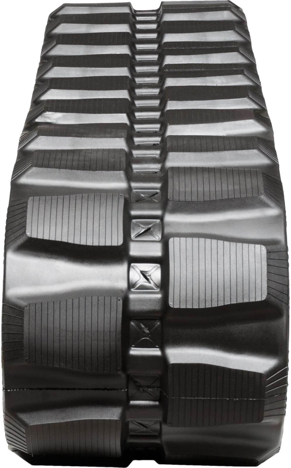 case m400t set of 2 16" heavy duty block tread rubber tracks (400x86bx50)