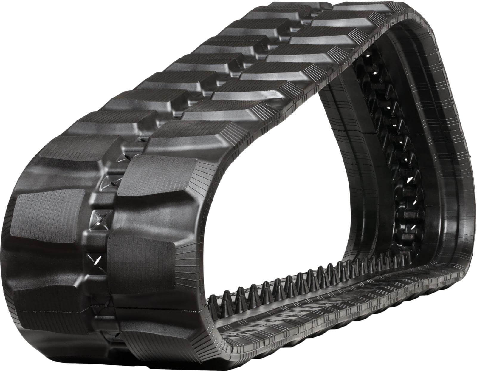 case tv370 set of 2 16" standard duty block tread rubber tracks (400x86bx55)