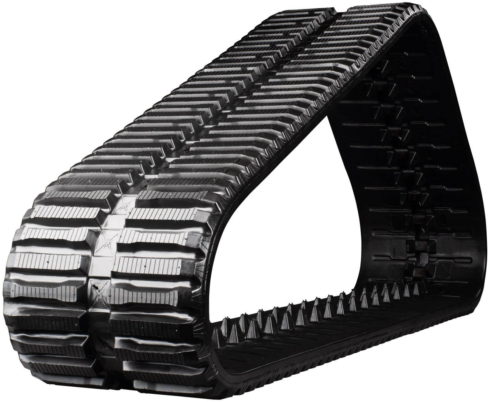 takeuchi tl8 set of 2 16" heavy duty multi bar tread rubber tracks (400x86tx52)