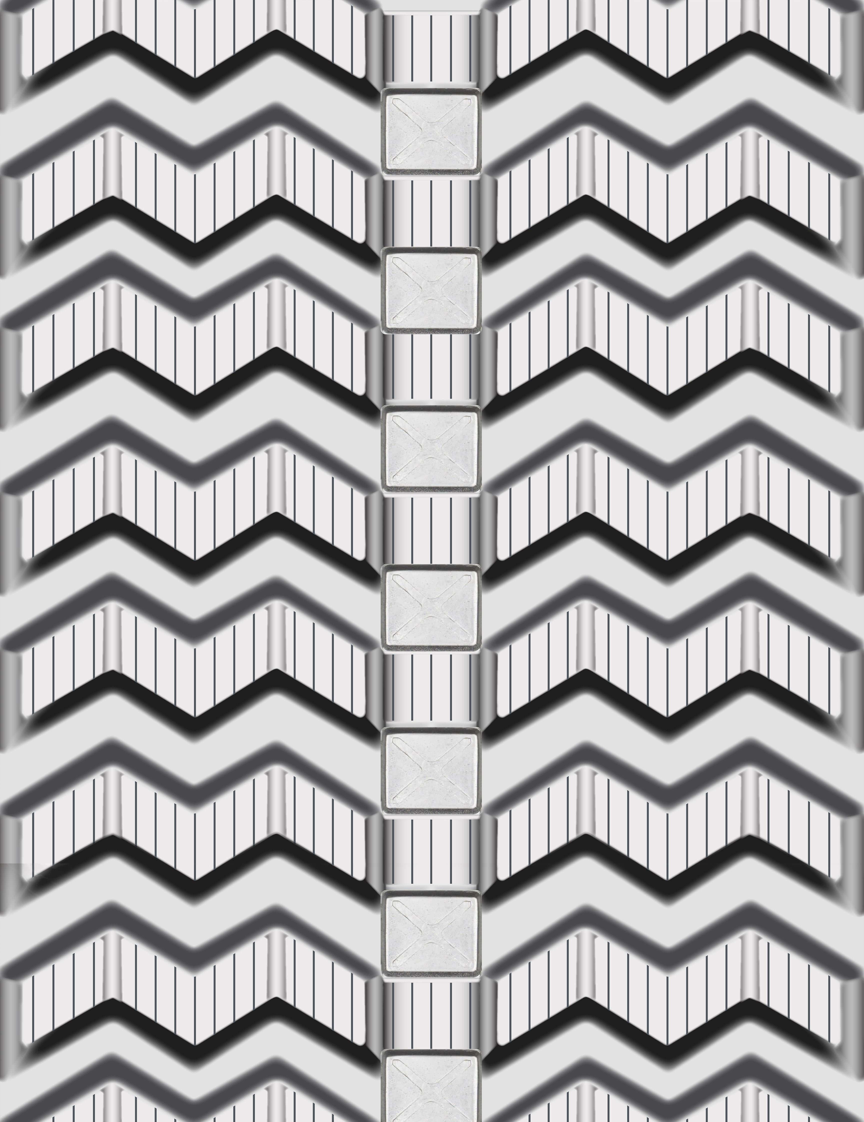 gehl ctl75 set of 2 18" heavy duty sawtooth tread rubber tracks (450x100x48)