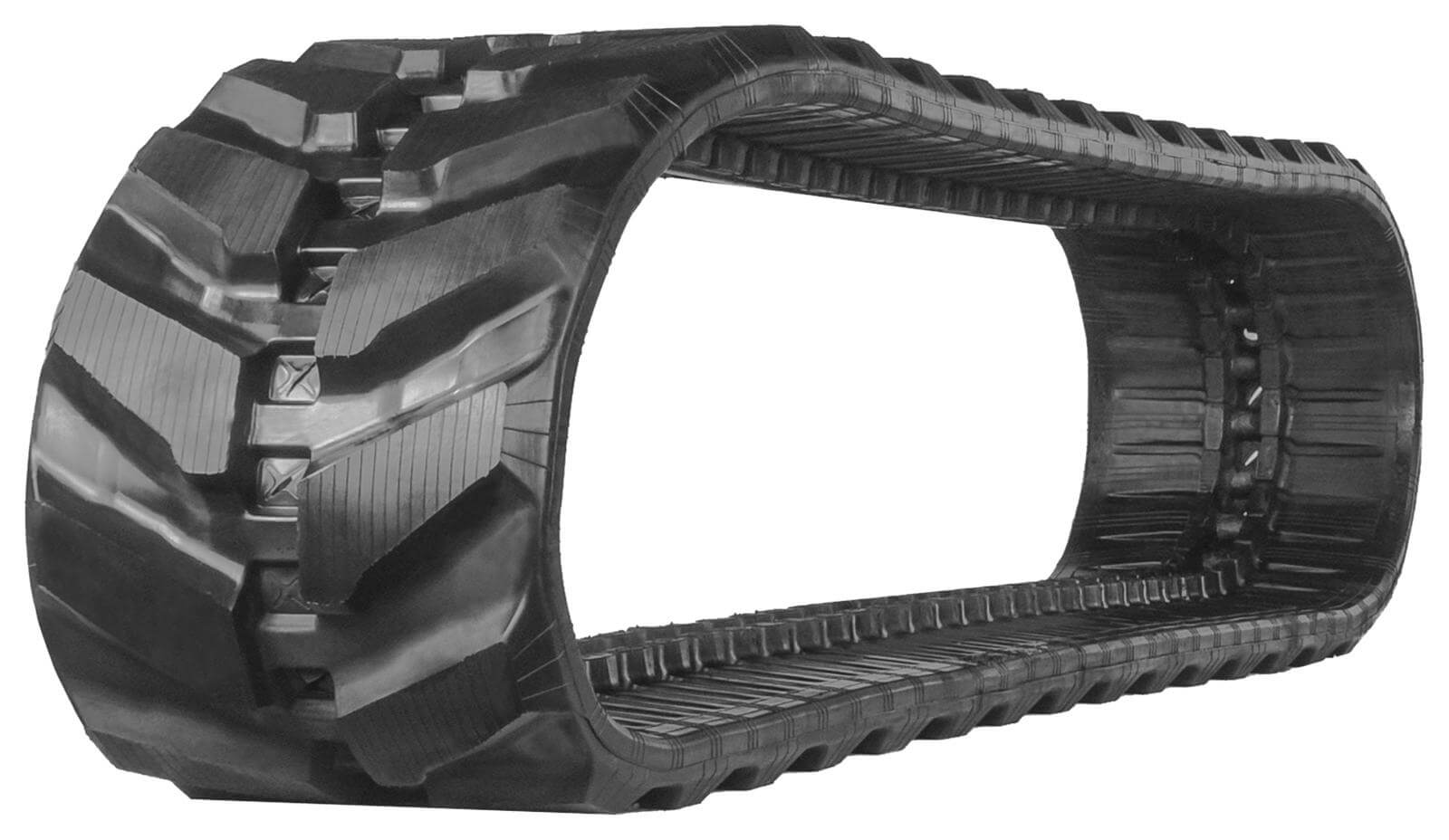 bobcat e80 set of 2 18" heavy duty mx tread rubber tracks (450x81wx76)