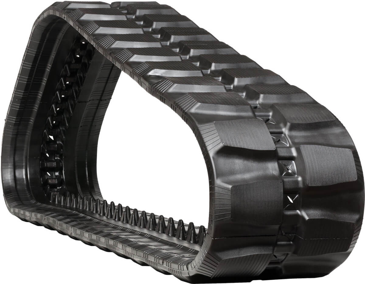 bobcat t320 set of 2 18" heavy duty block tread rubber tracks (450x86bx55)