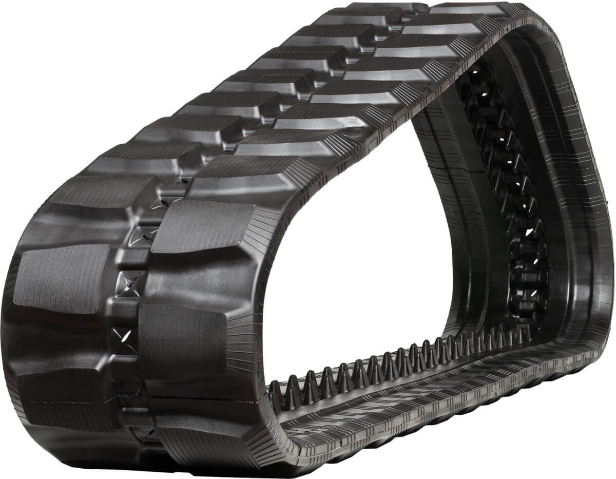 bobcat t770 set of 2 18" heavy duty block tread rubber tracks (450x86bx55)