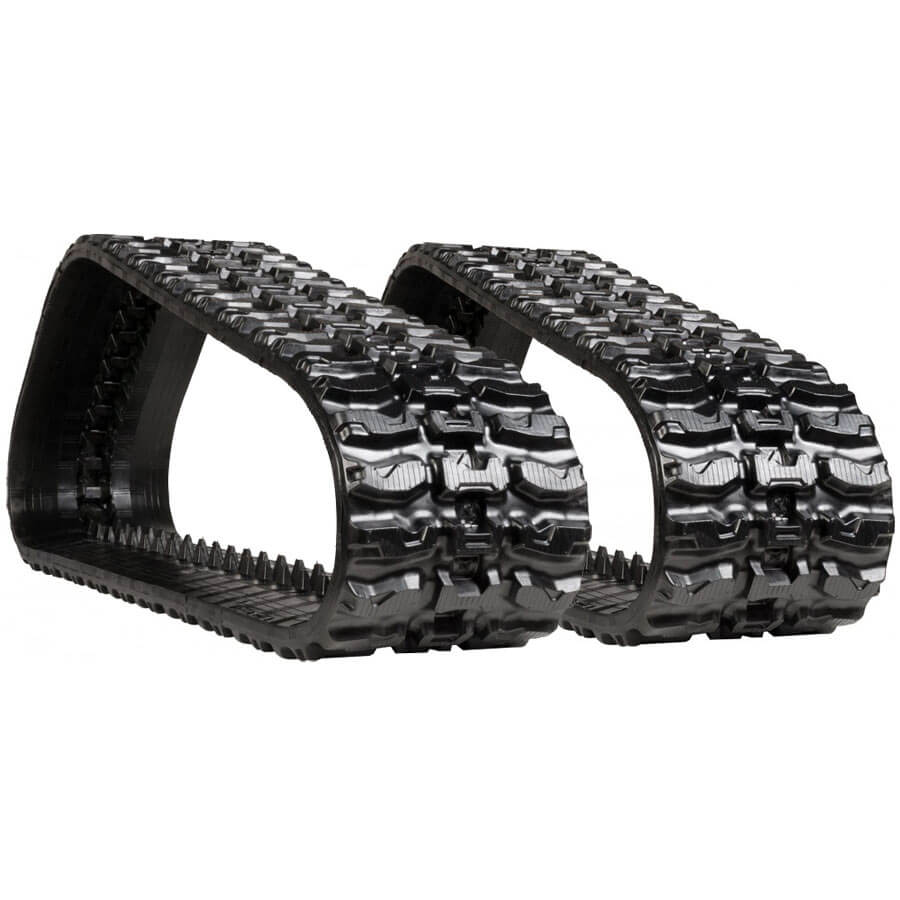 case 445ct set of 2 18" heavy duty xt tread rubber tracks (450x86bx55)