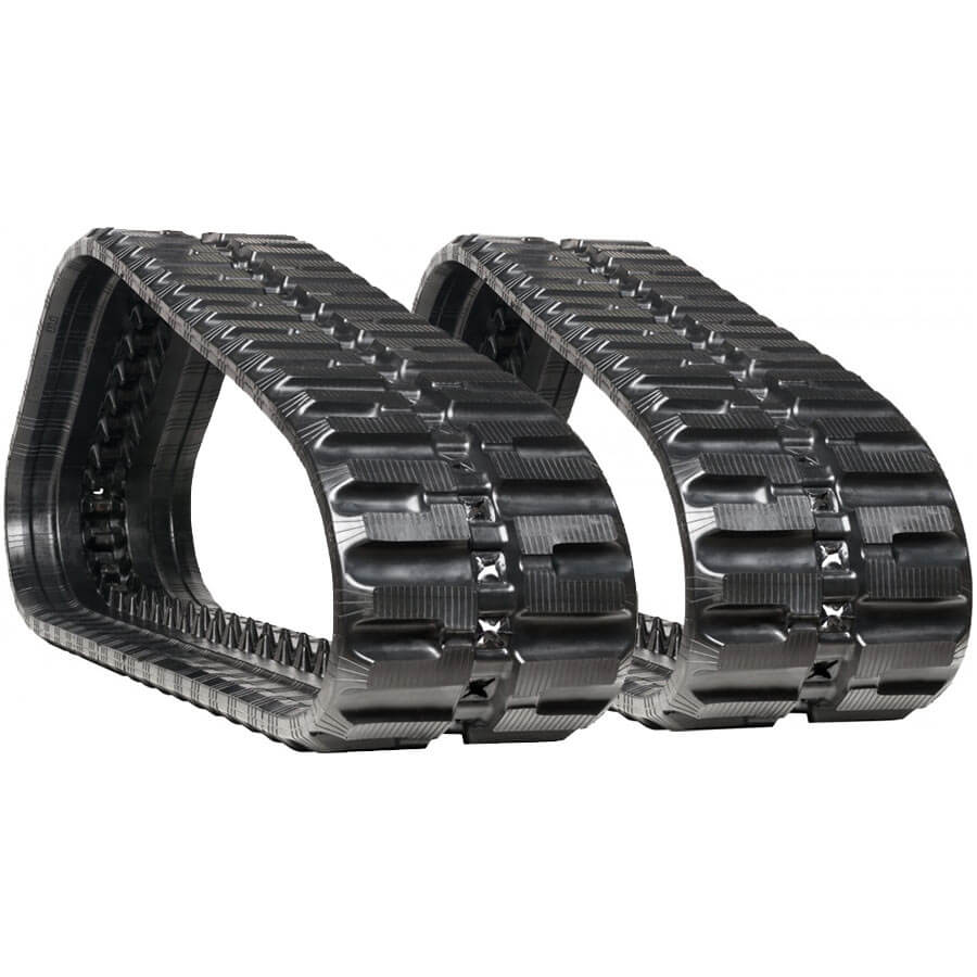 mustang 2100rt-2 set of 2 18" heavy duty c tread rubber tracks (450x86bx56)