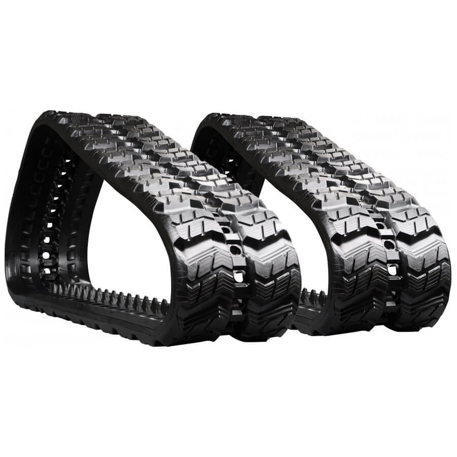 kubota svl95-2s set of 2 18" heavy duty z tread rubber tracks (450x86x58)