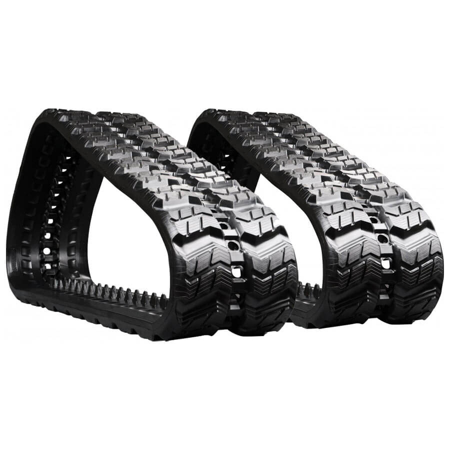 cat 289c set of 2 18" heavy duty z tread rubber tracks (450x86x60)