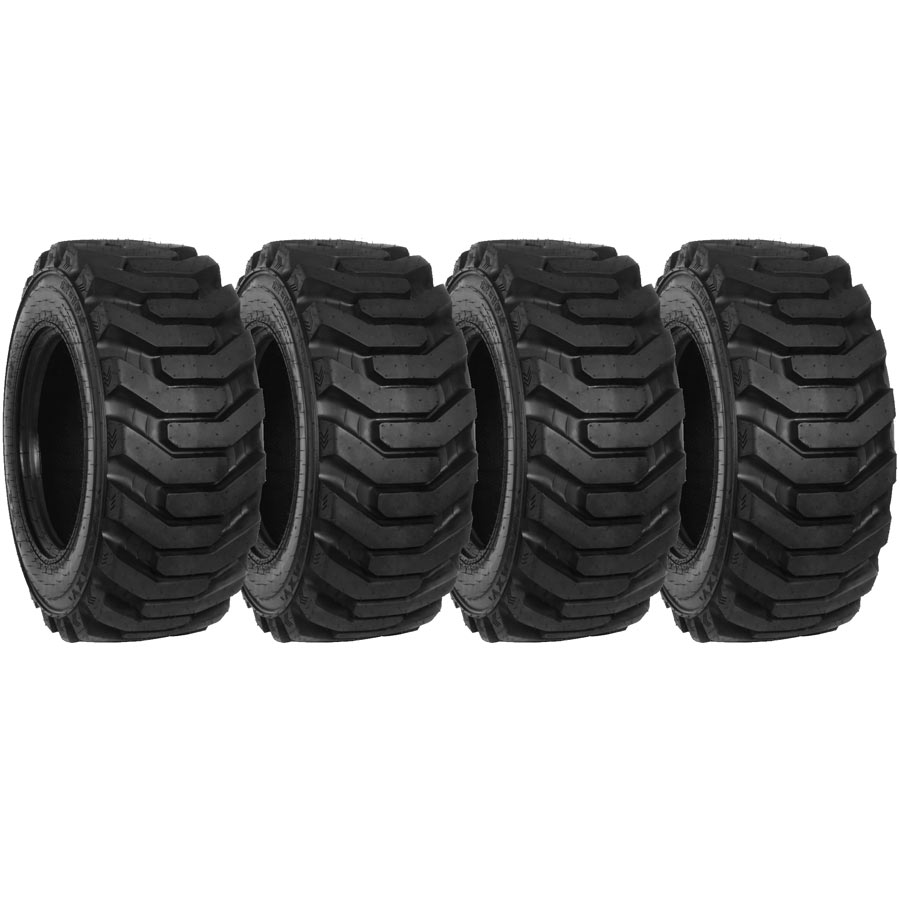 set of 4 10x16.5 galaxy 10-ply beefy baby iii r-4 skid steer tires