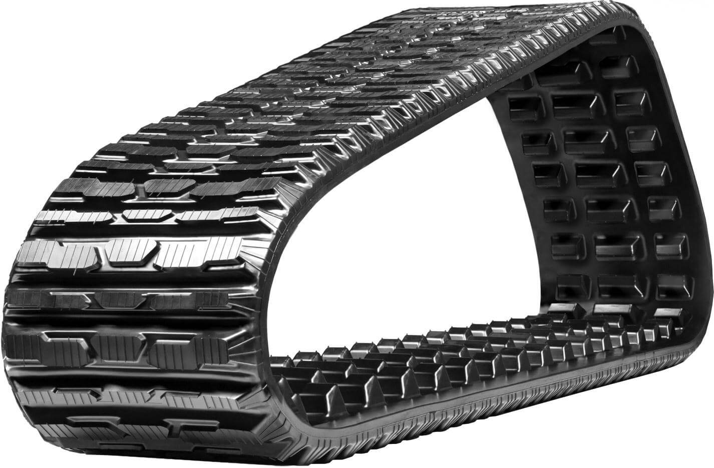 cat 277 set of 2 18" heavy duty multi-bar tread rubber tracks (457x101.6x55)