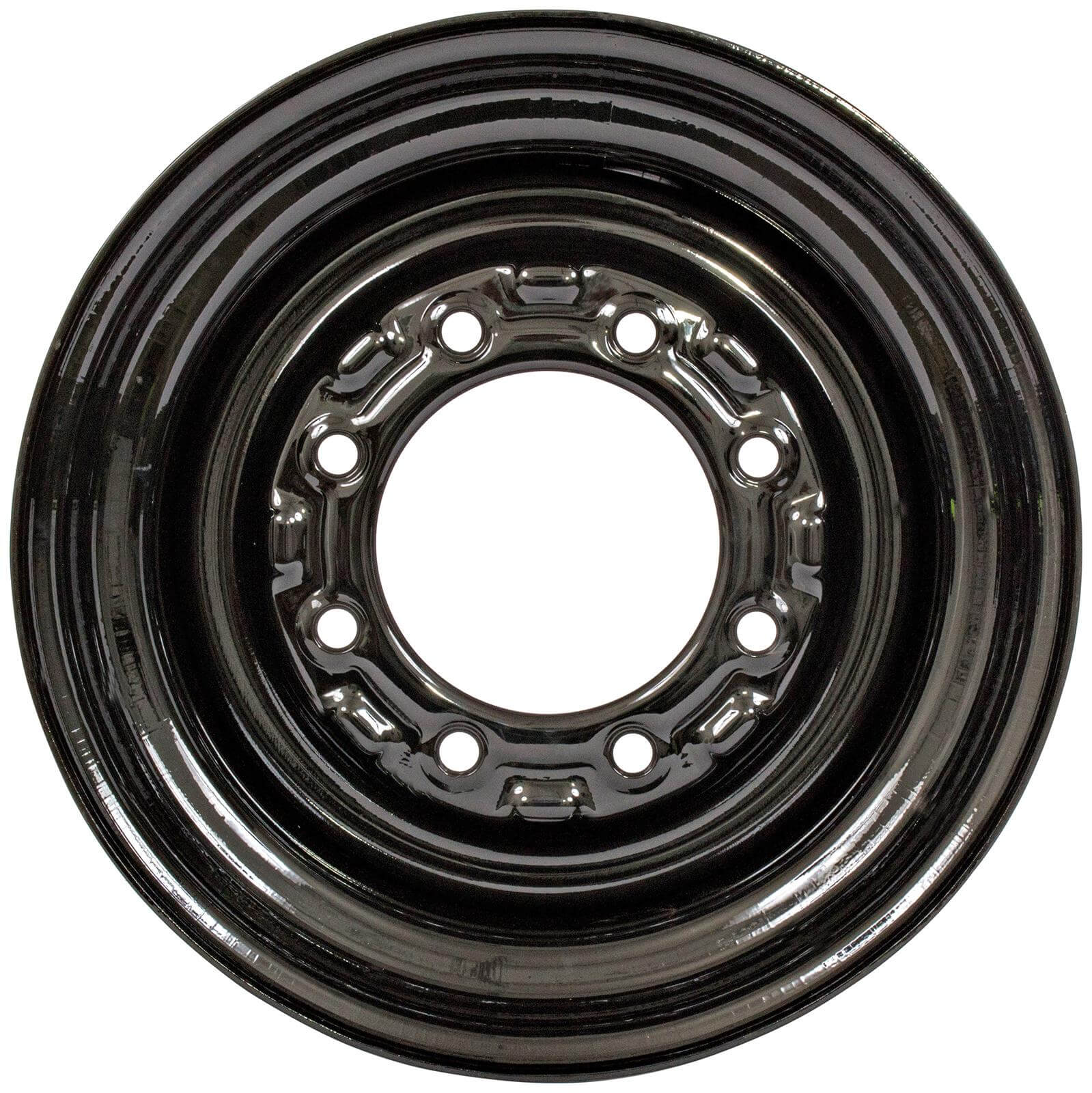 scat trak 1500d set of 4 titan wheels 16.5x8.25 - 4 3/8" offset 8x8 black for 10-16.5 tires