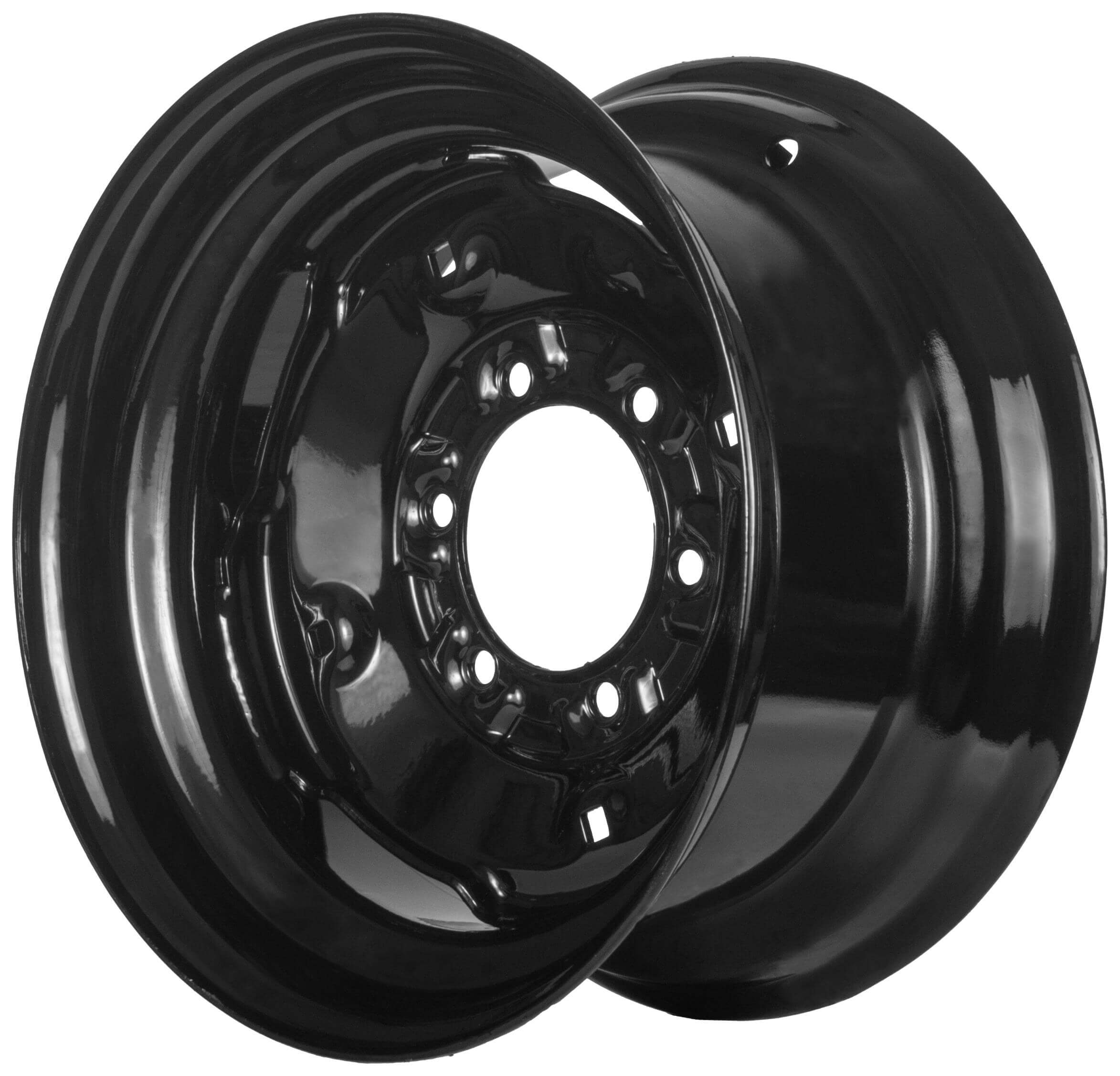 mustang 940 set of 4 titan skid steer wheels 16.5x8.25 6 bolt for 10-16.5 tires